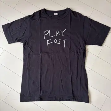 구 시라스 저택 무상장 시라스 지로 PLAY FAST 티셔츠 M