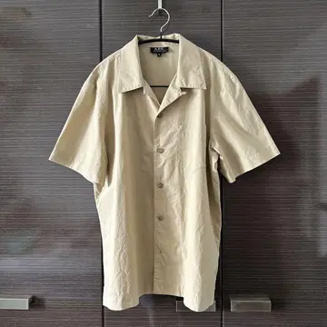 아페쎄 오픈 카라 셔츠 베이지 M