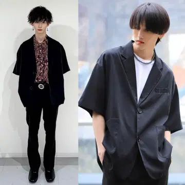 새상품 G.O.C 썸머 테일러드 자켓 & 와이드 팬츠 셋업