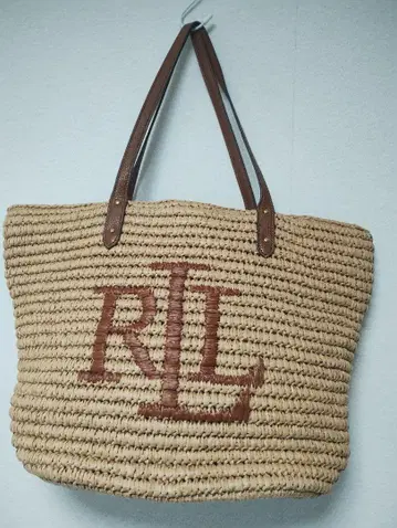 RLL 로고 스트로우 바스켓백