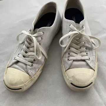 컨버스 잭 파셀 화이트 가죽 스니커즈 26.5cm