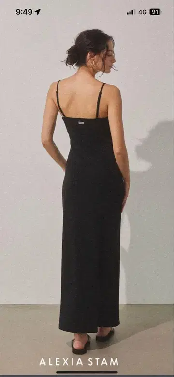 새상품 알리시아 스탠 Wellness Rib Dress 블랙 원피스 M