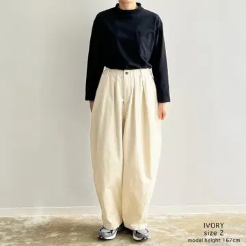 새상품 HARVESTY 서커스 팬츠 A11709 아이보리 사이즈 1
