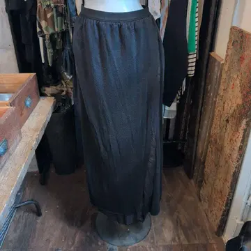 사카이 블랙 타이트 스커트 허리밴딩