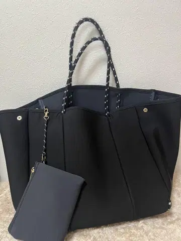 블랙 마더 백 헬스장 대용량 파우치 포함