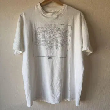 MADE IN USA 구제 의류 조직도 프린트 티셔츠 XL