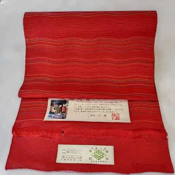 하카타 직물 순수 실크 하카타 오비(약 24cm) 처분 상품