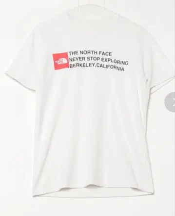 THE NORTH FACE 화이트 티셔츠