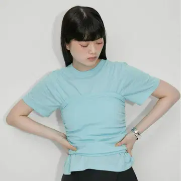 ADAM ET ROPE' [지속가능성] 2way 베어 탑 Tee