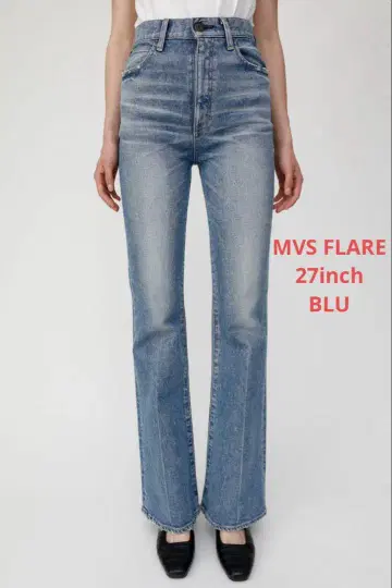 [ 눈에 띄는 얼룩 없음 ] moussy MVS FLARE BLU 27