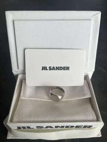 JIL SANDER 실버 반지 M