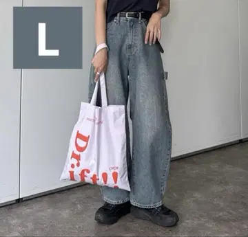 CPCM 커브 페인터 데님 팬츠 스카이블루 L 사이즈