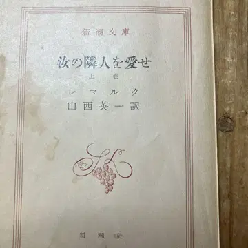 너의 이웃을 사랑하라 상 하권 레마르크 절판