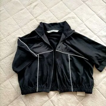 새상품 Ray BEAMS 블랙 반팔 블루종 자켓 11000엔 ML 프리