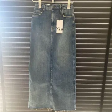 자라 데님 롱 스커트 XS