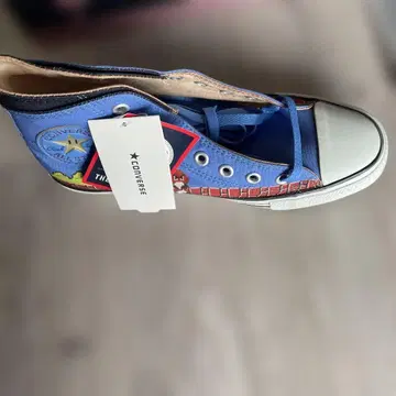 Converse 파랑 하이컷 스니커즈 택 포함 새상품 슈퍼 마리오 콜라보
