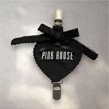 PINK HOUSE 하트 모티브 서스펜더 클립 주름 장식