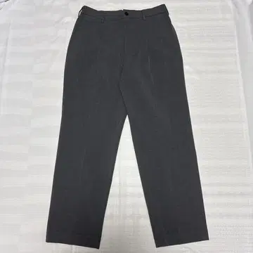 유니클로 UNIQLO 턱 와이드 팬츠 그레이 M