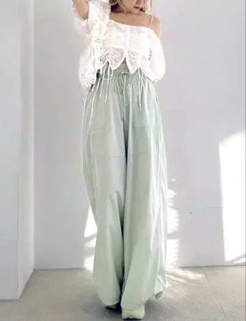 스나이델 샤카 와이드 팬츠 민트 사이즈 1