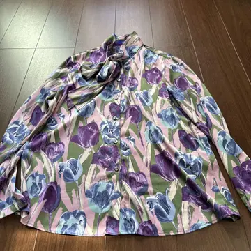 AMARPHIE XL 보타이 블라우스