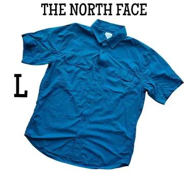 THE NORTH FACE 반팔 셔츠 나일론 블루 L