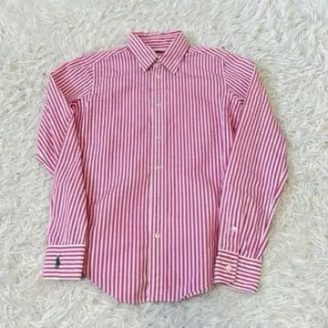 랄프 로렌 소매 포니 스트라이프 핑크 셔츠 7