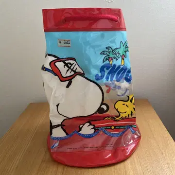 쇼와 레트로 스누피 비닐 백 수영장 가방