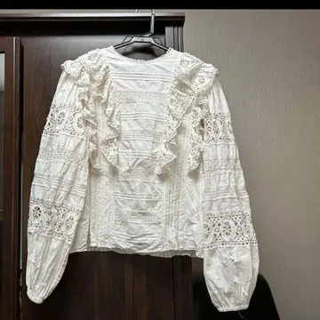 MOUSSY 코튼 레이스 러플