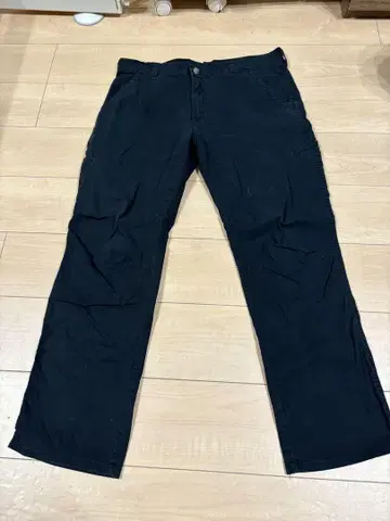 Dickies 얇은 소재 워크 팬츠 블랙 W34 L30