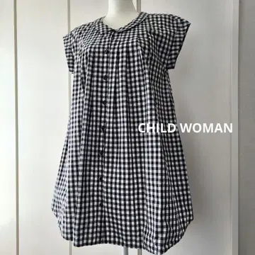 CHILD WOMAN 차일드우먼 깅엄 체크 셔츠 블라우스