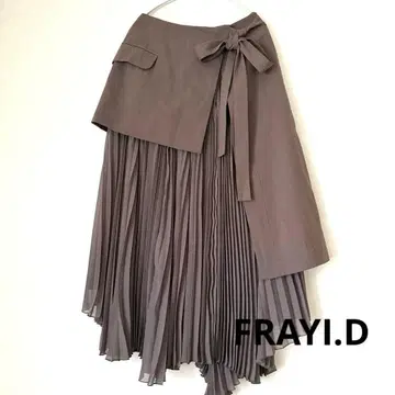 프레이 아이디 FRAYI.D 랩 플리츠 스커트 M 사이즈