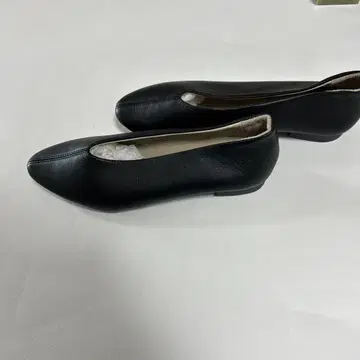 펌프스 천연 가죽 로우 힐 에마 일본제 22.5cm 블랙