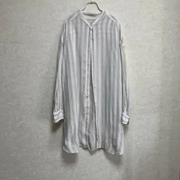새상품급 저널 스탠다드 리룸 프렌치 린넨 스트라이프 롱 셔츠