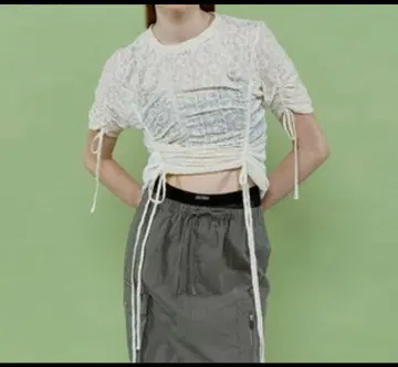 2024SS 레이스 셔링 탑/레이스 셔링 상의