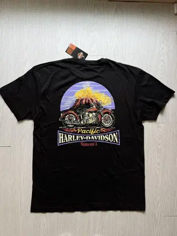 Harley-Davidson T셔츠 블랙 바이크 디자인