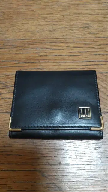던힐 블랙 가죽 코인 케이스