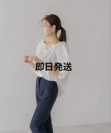 개더링 키넥 블라우스 GATHERING KEYNECK BLOUSE
