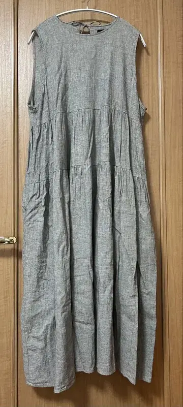 늑대와 올빼미 슬리브리스 티어드 롱 원피스