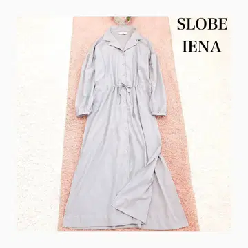 SLOBEIENA 슬로브 이에나 허리 개더 셔츠 원피스 F
