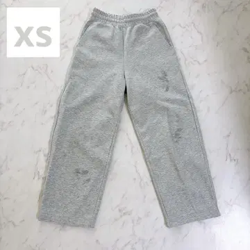 UNIQLO:C 스웨트 와이드 팬츠 그레이 표준 기장 XS