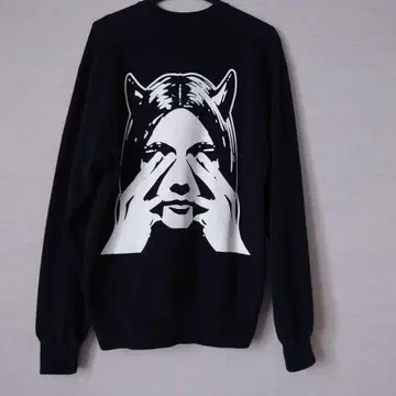 HYSTERIC GLAMOUR 그래픽 맨투맨 M 블랙
