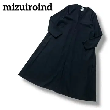 mizuiroind 미즈이로 인드 V 넥 롱 원피스 블랙