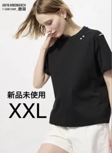 아니야 하인드마치 유니클로 박스 티 블랙 2XL 유니클로