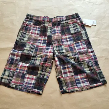BEAMS 체크 무늬 숏 팬츠 XL