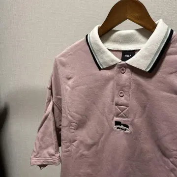 HUF 하프 반팔 맨투맨 피케 셔츠 LINED POLO FLEECE