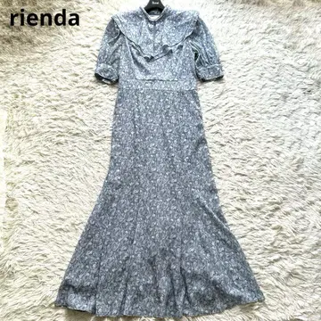 rienda 리엔다 빅 칼라 머메이드 원피스 M 사이즈 꽃무늬