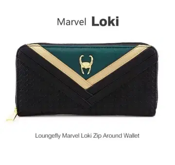새상품 마블 로키 장지갑 Loungefly Loki 라운지 플라이