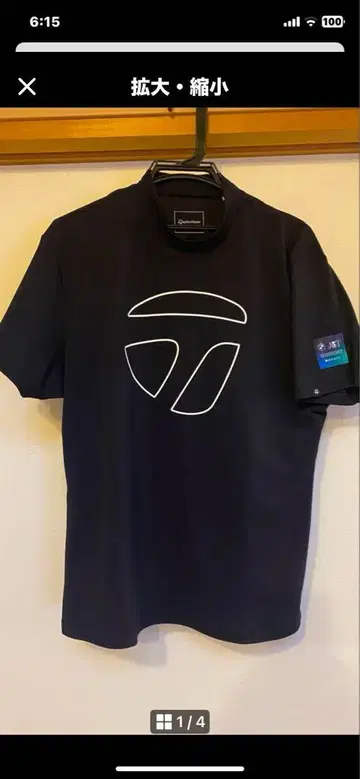 TaylorMade 네이비 티셔츠 L (BMW 대회 로고 삽입)