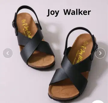 새상품급 Joy Walker ] 인조 가죽 웨지솔 샌들