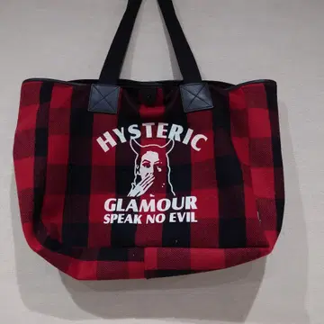 HYSTERIC GLAMOUR 체크 무늬 토트백